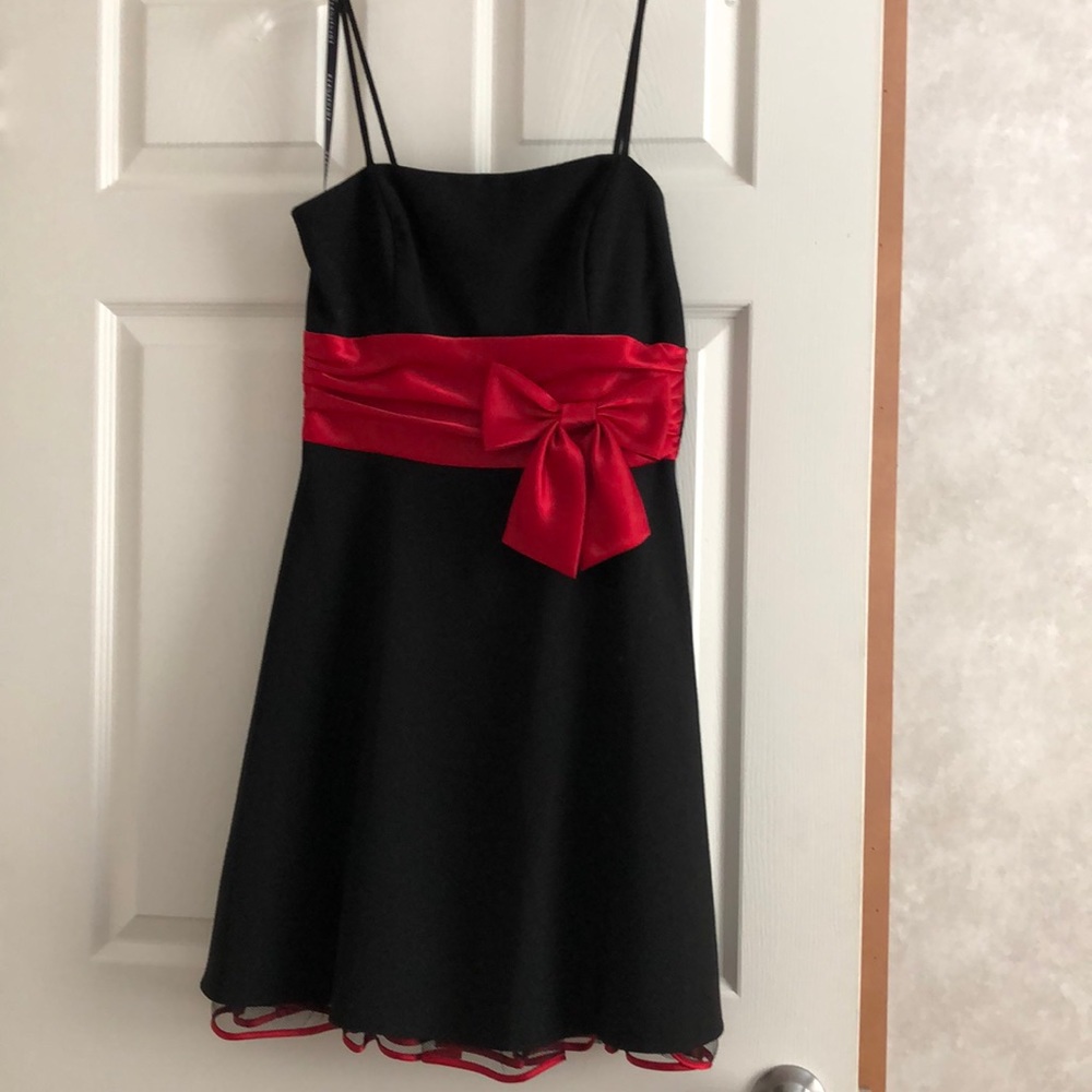 Black and red dress